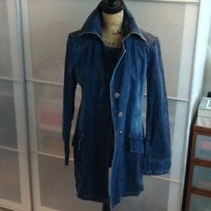 Patrizia PePe Jean Trench Coat Pre-Loved Authentic.